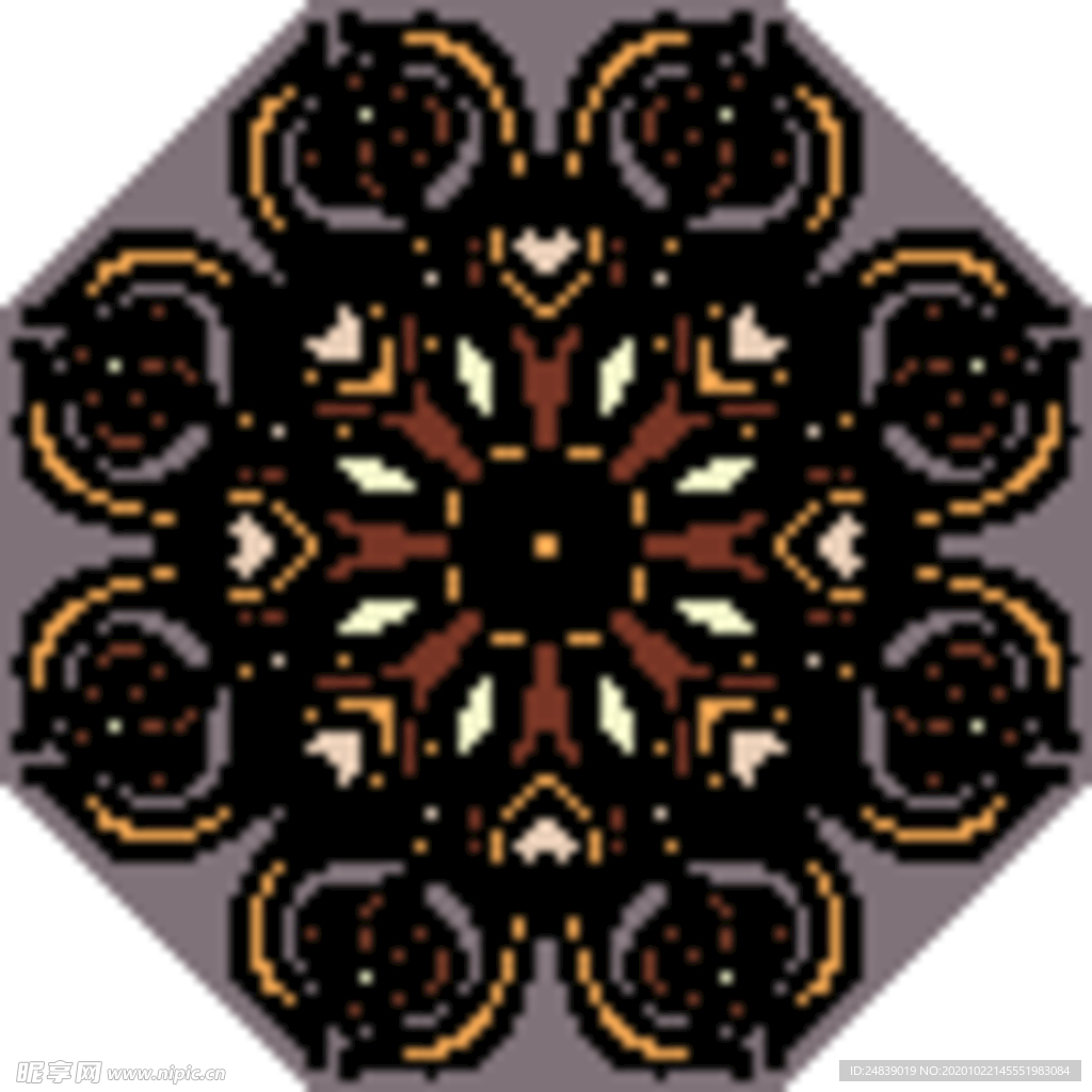 古典少数民族花纹底纹矢量