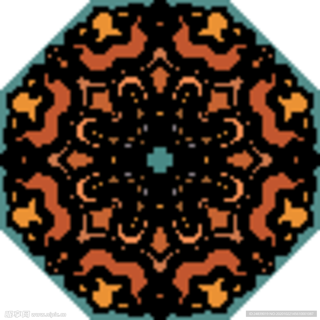 古典少数民族花纹底纹矢量