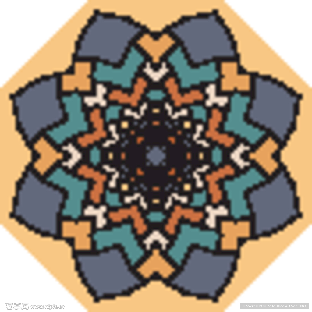 古典少数民族花纹底纹矢量