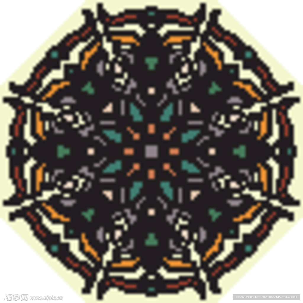 古典少数民族花纹底纹矢量