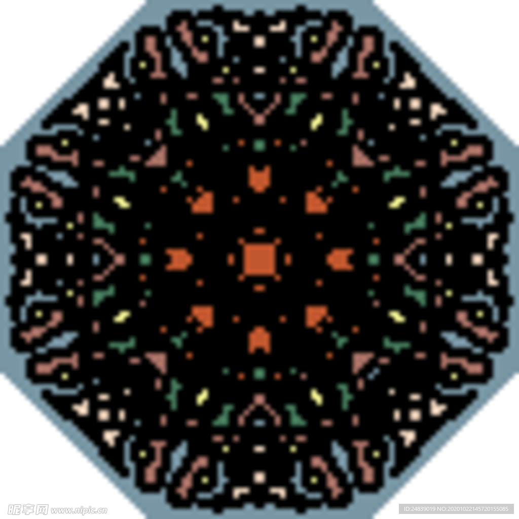 古典少数民族花纹底纹矢量