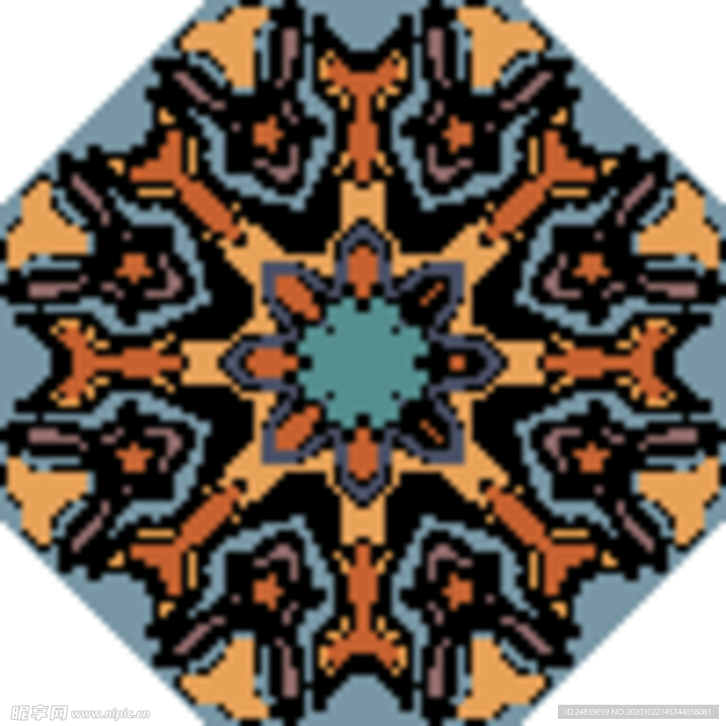 古典少数民族花纹底纹矢量