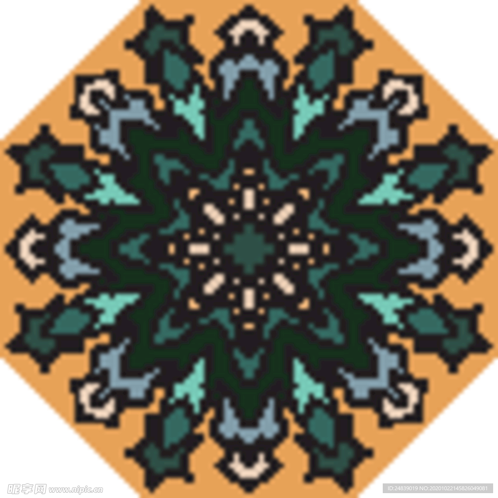 古典少数民族花纹底纹矢量