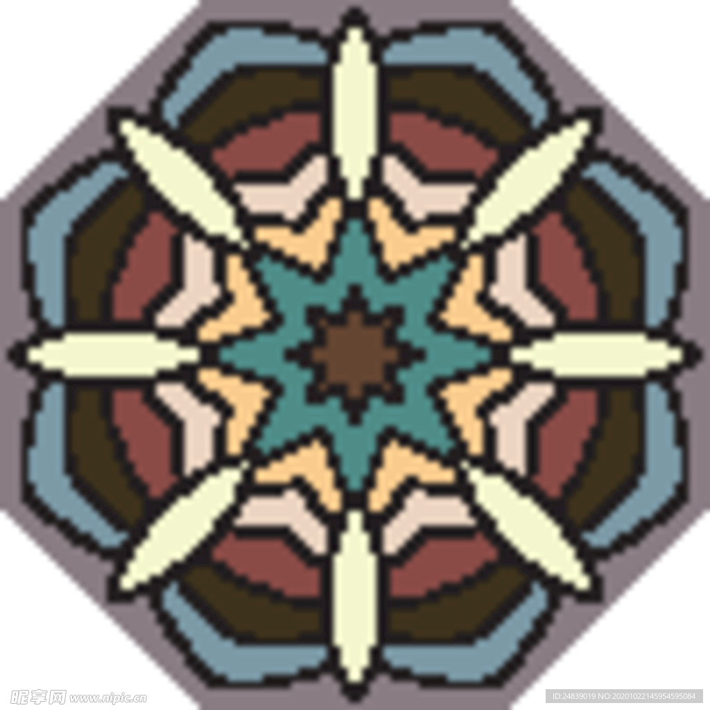 古典少数民族花纹底纹矢量