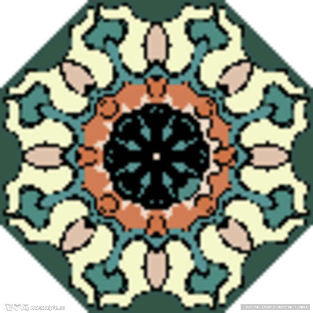 古典少数民族花纹底纹矢量