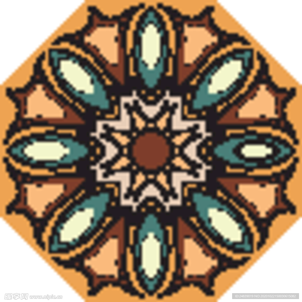 古典少数民族花纹底纹矢量