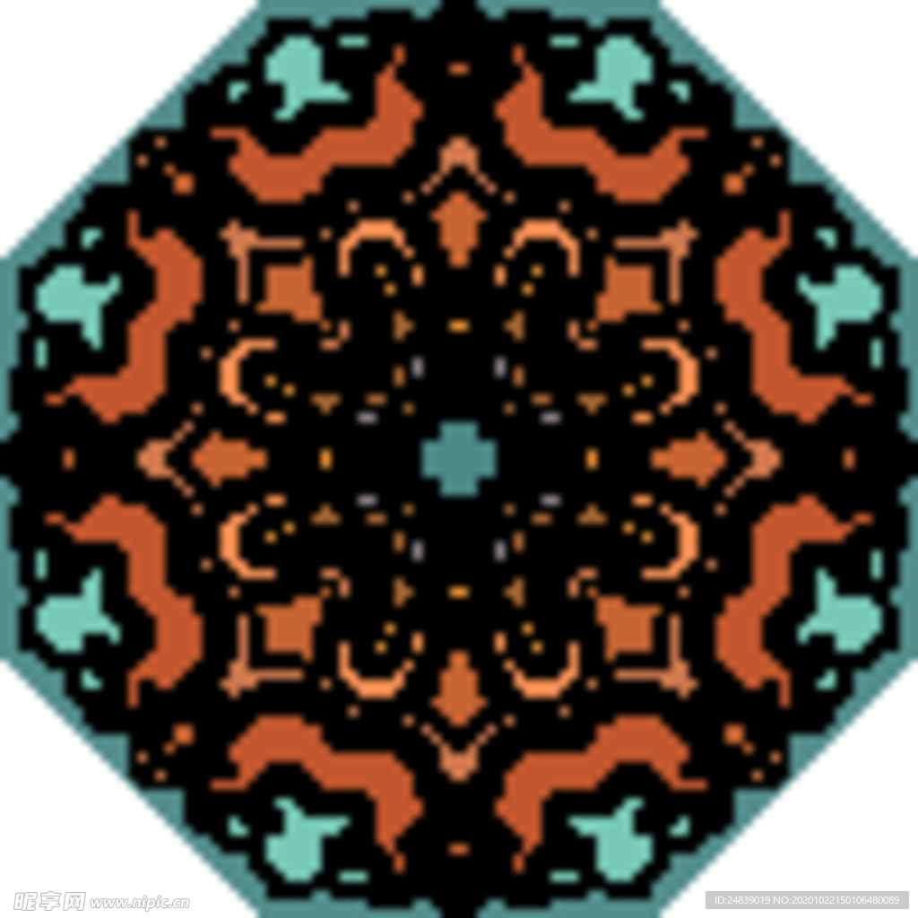 古典少数民族花纹底纹矢量