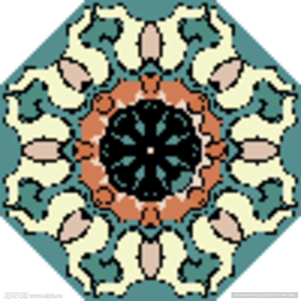 古典少数民族花纹底纹矢量