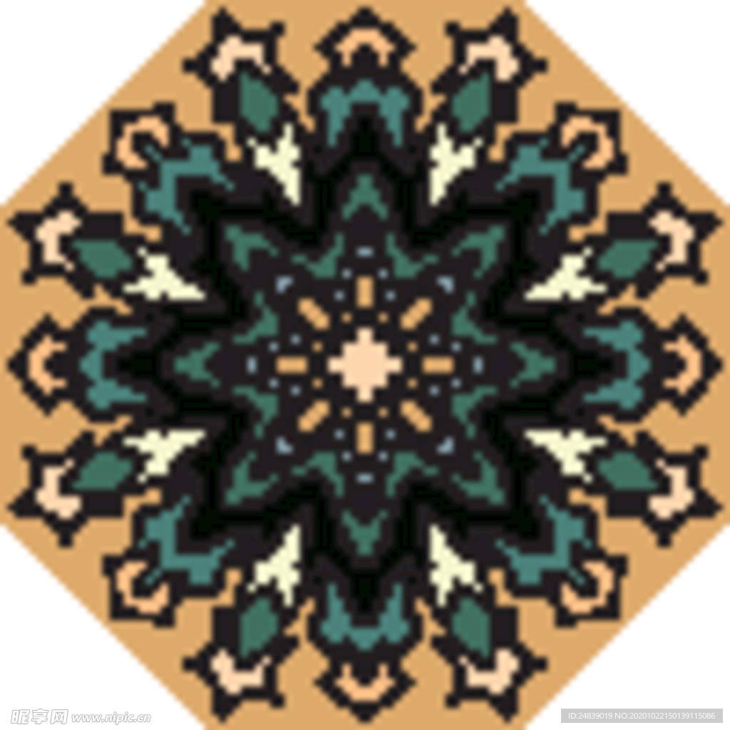 古典少数民族花纹底纹矢量