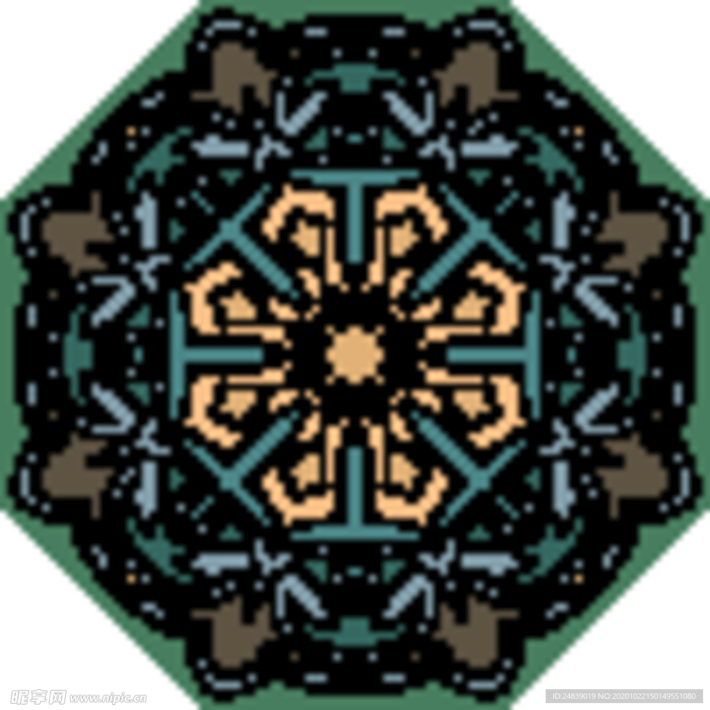 古典少数民族花纹底纹矢量