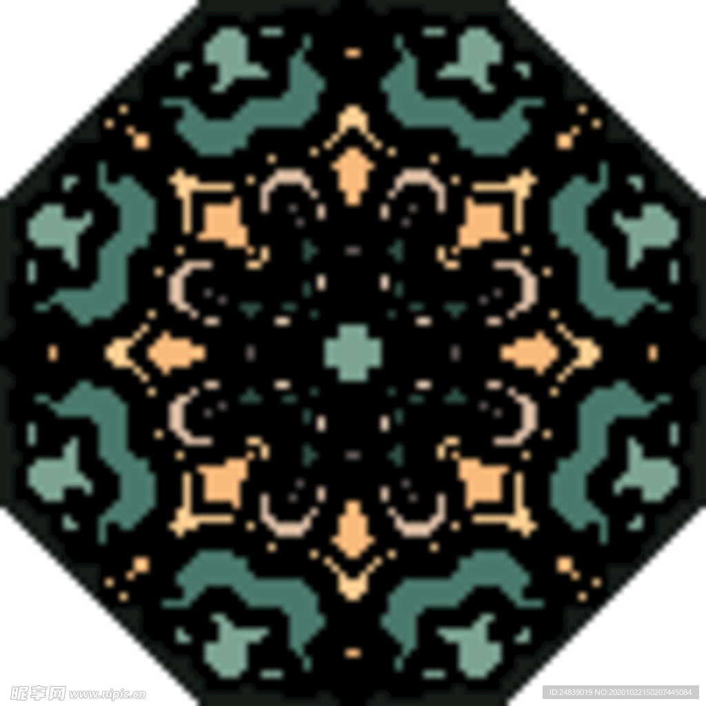 古典少数民族花纹底纹矢量