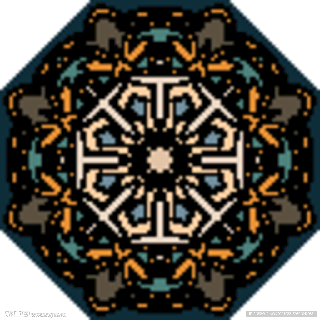 古典少数民族花纹底纹矢量