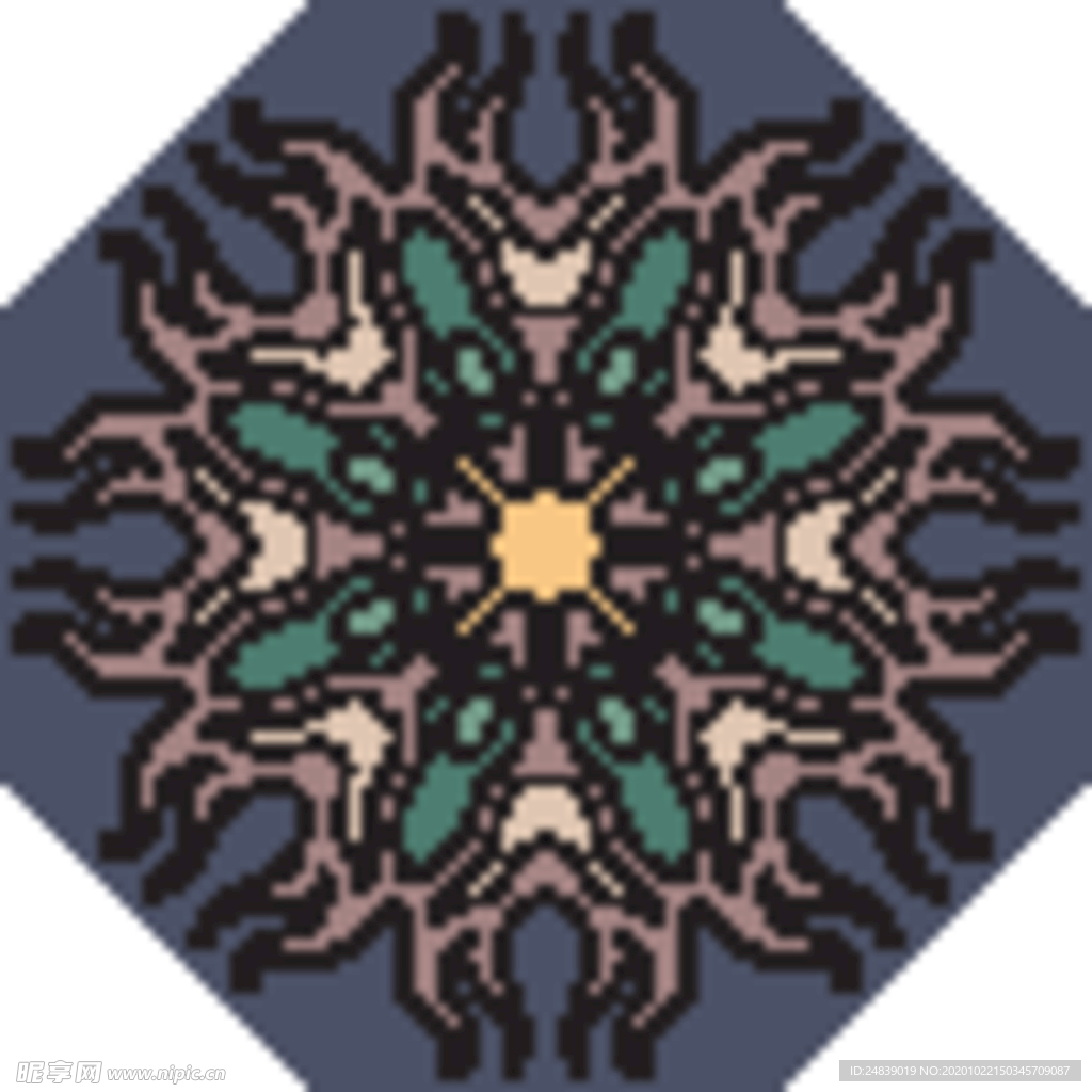 古典少数民族花纹底纹矢量