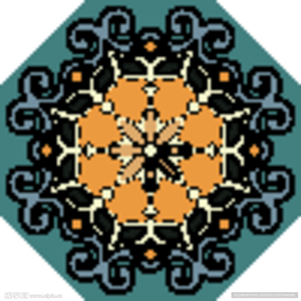 古典少数民族花纹底纹矢量