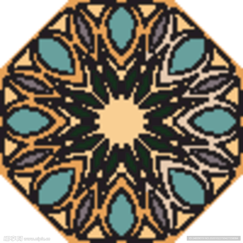 古典少数民族花纹底纹矢量