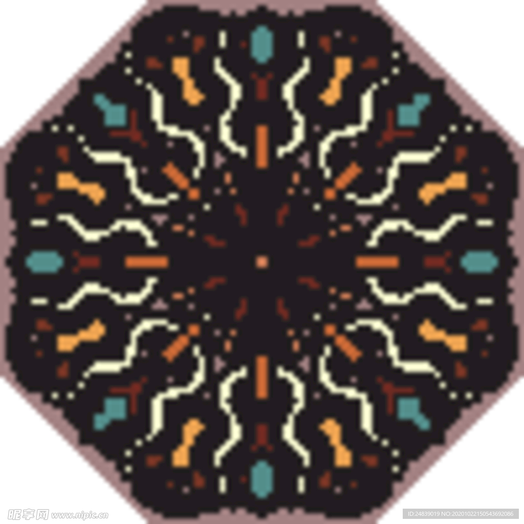 古典少数民族花纹底纹矢量