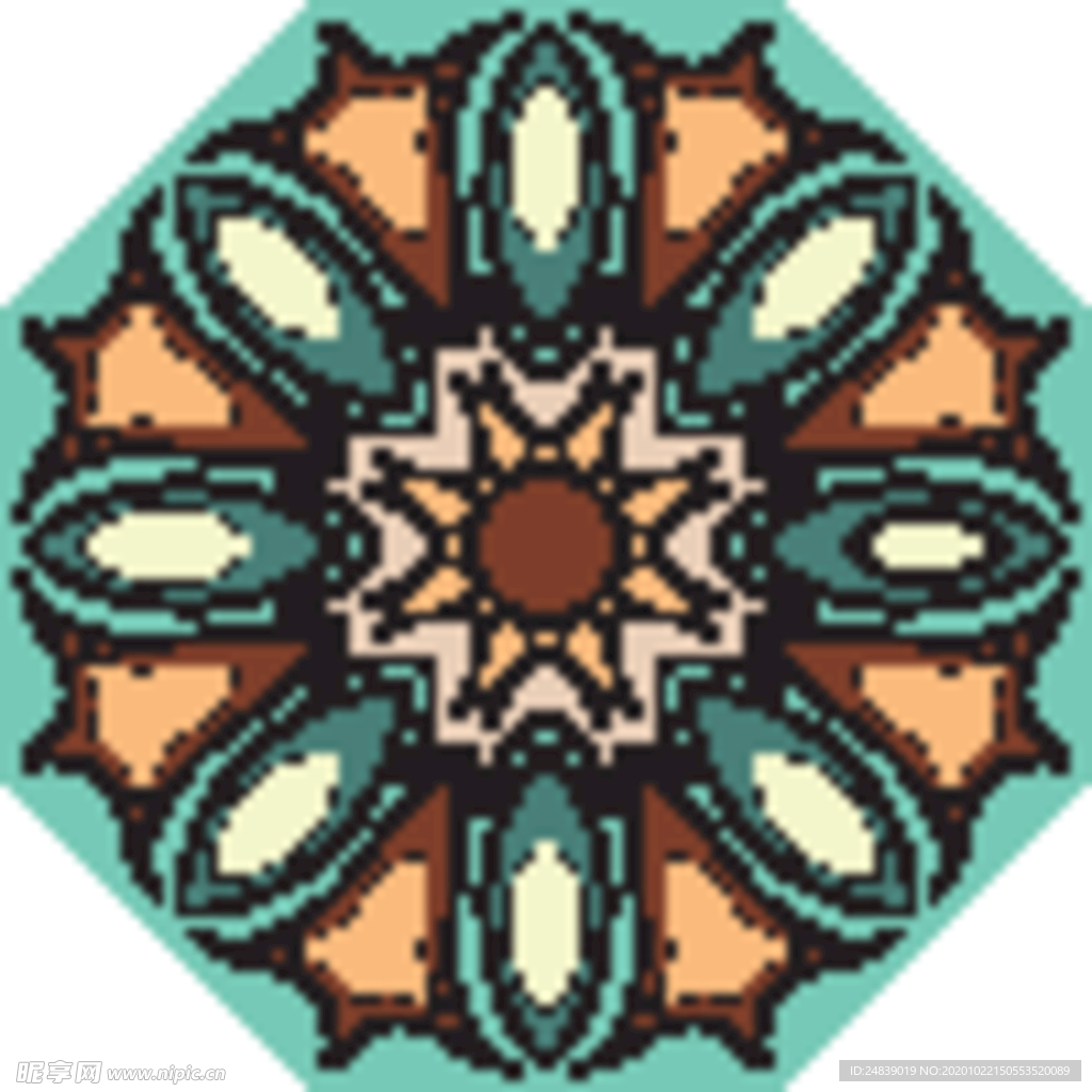 古典少数民族花纹底纹矢量