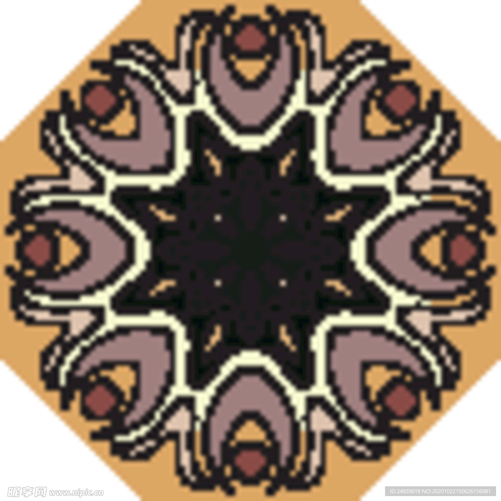 古典少数民族花纹底纹矢量