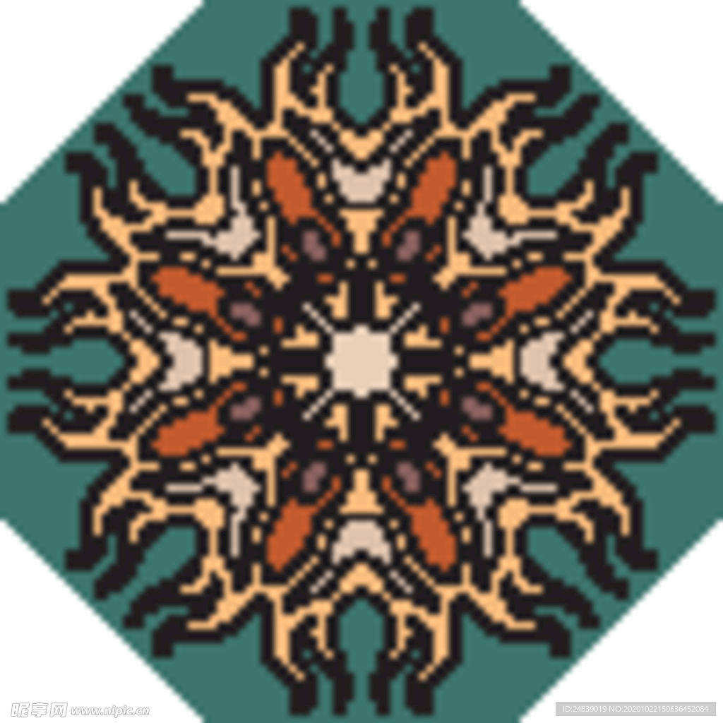 古典少数民族花纹底纹矢量