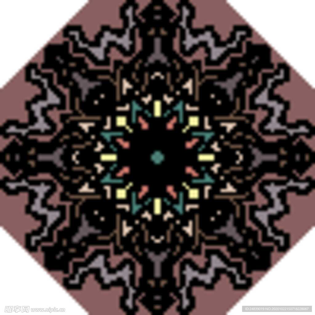 古典少数民族花纹底纹矢量