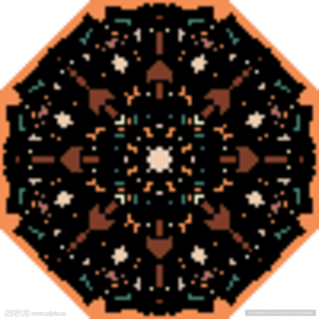 古典少数民族花纹底纹矢量