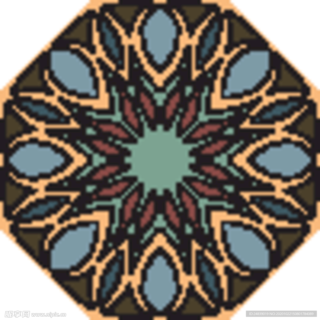 古典少数民族花纹底纹矢量