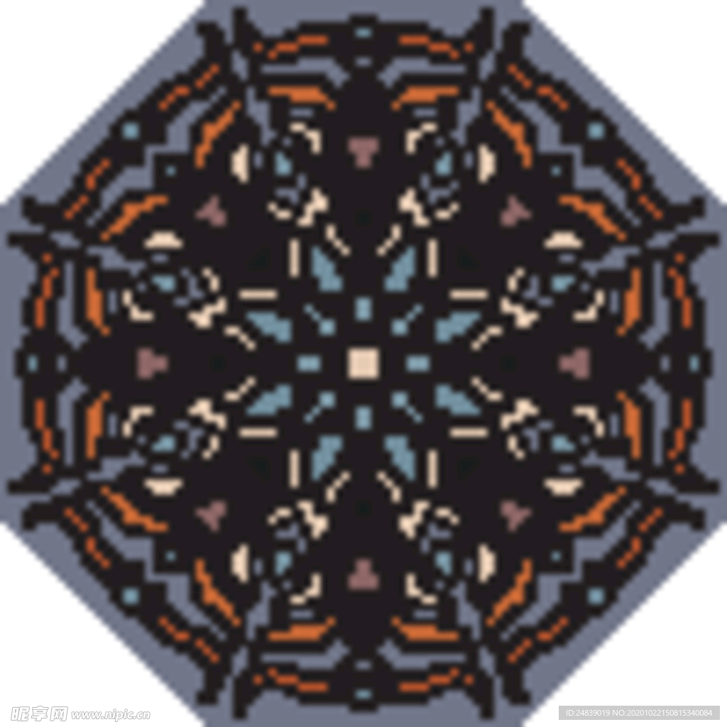 古典少数民族花纹底纹矢量