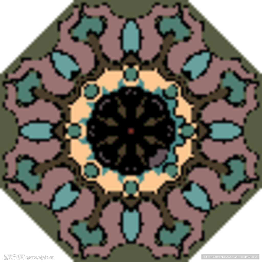 古典少数民族花纹底纹矢量