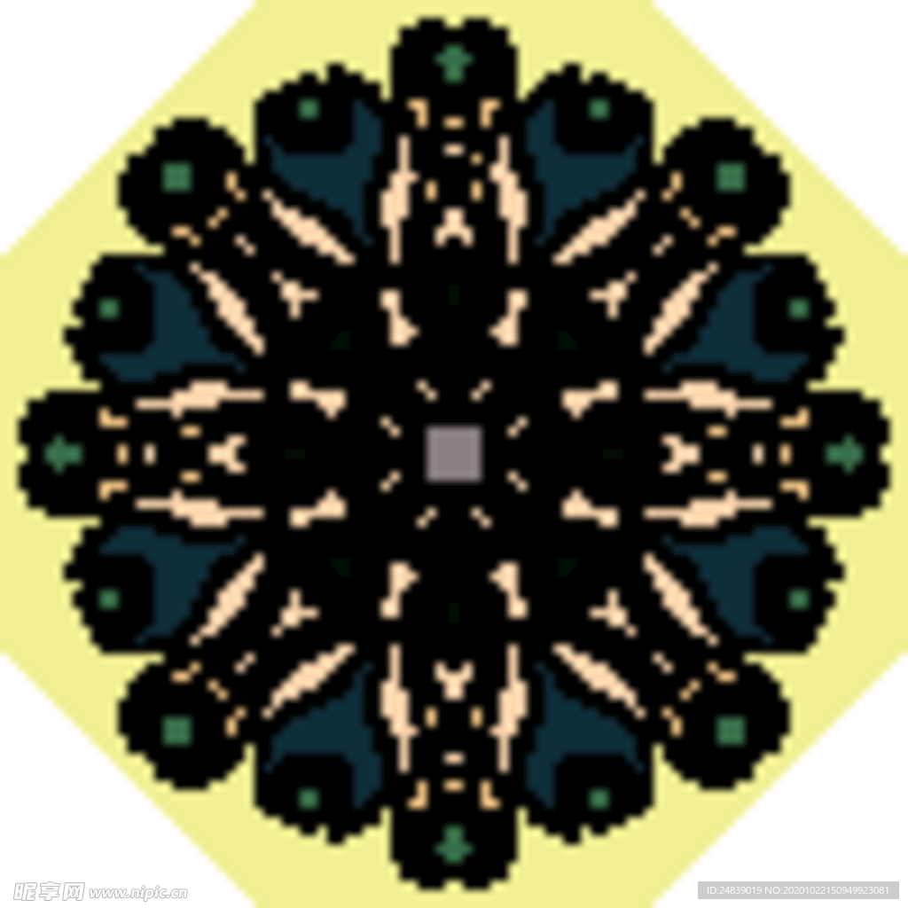 古典少数民族花纹底纹矢量