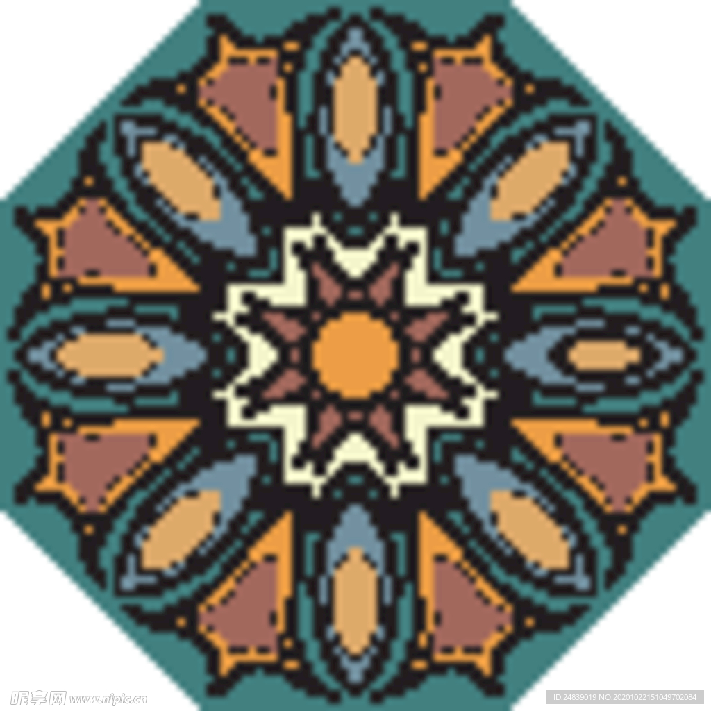 古典少数民族花纹底纹矢量