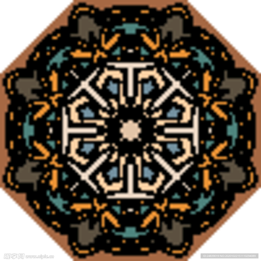 古典少数民族花纹底纹矢量