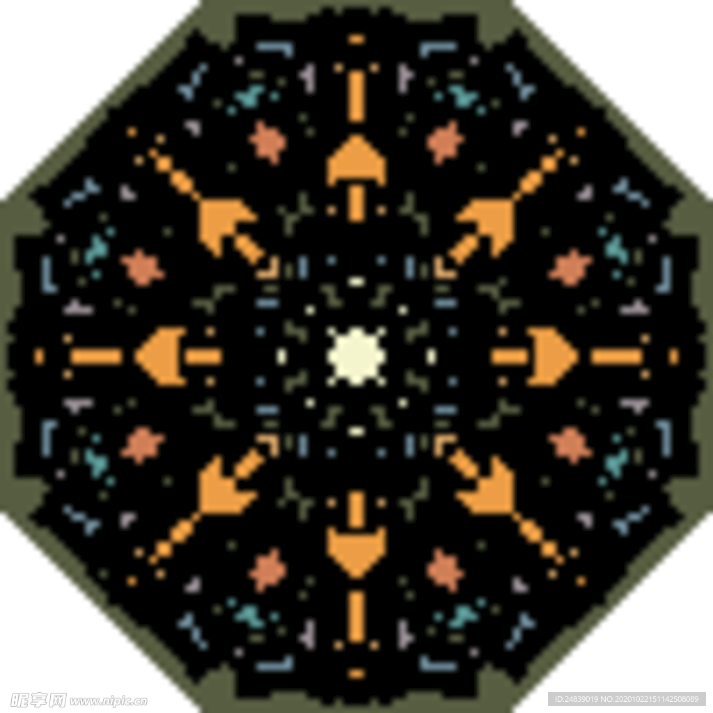 古典少数民族花纹底纹矢量