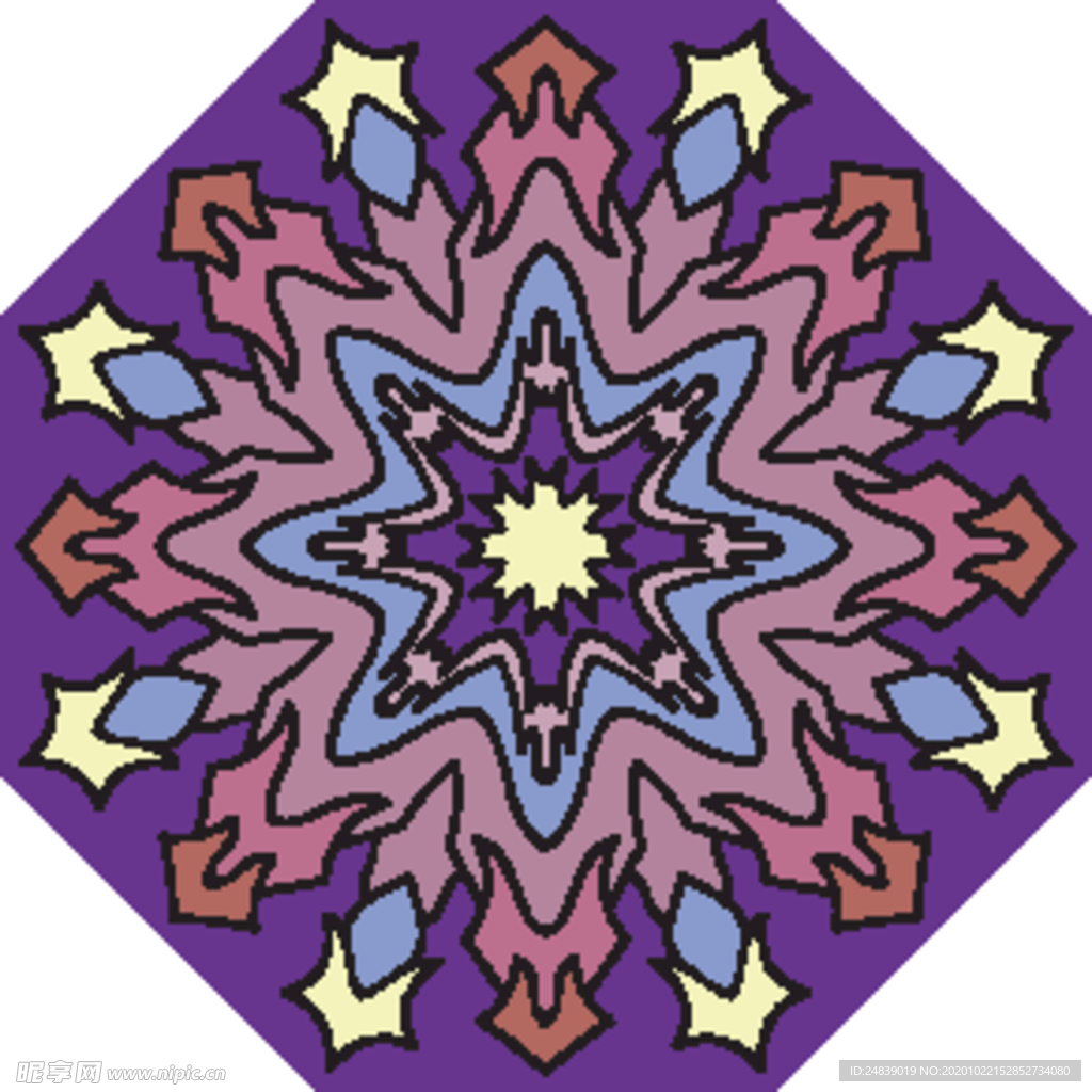 古典少数民族花纹底纹矢量