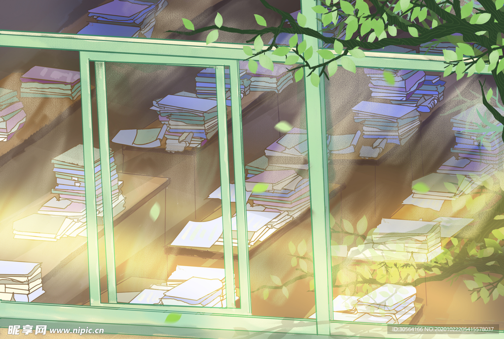 学校高考教师卡通背景海报素材