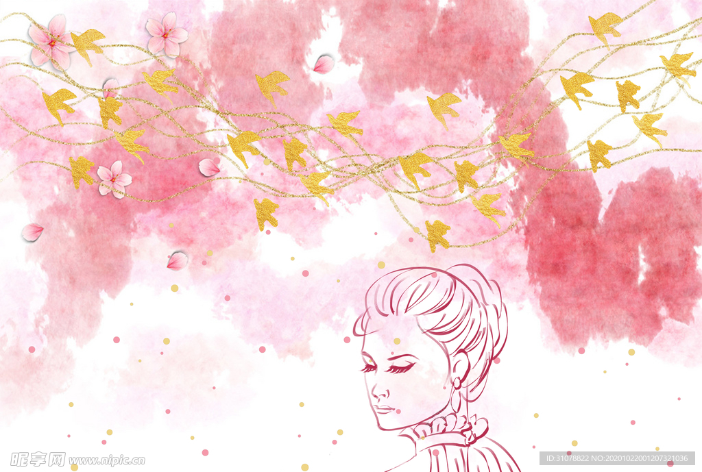 人物生活场景卡通插画