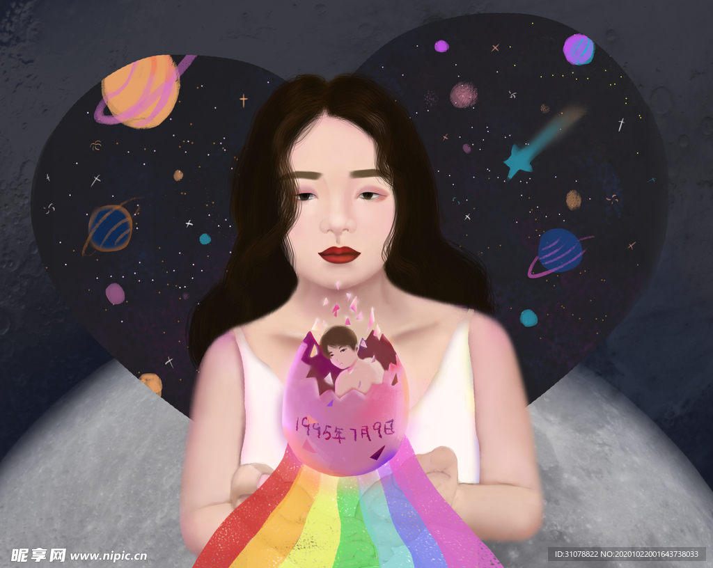 人物生活场景卡通插画