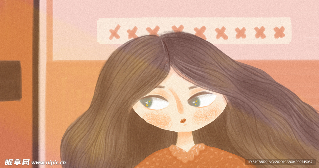 人物生活场景卡通插画