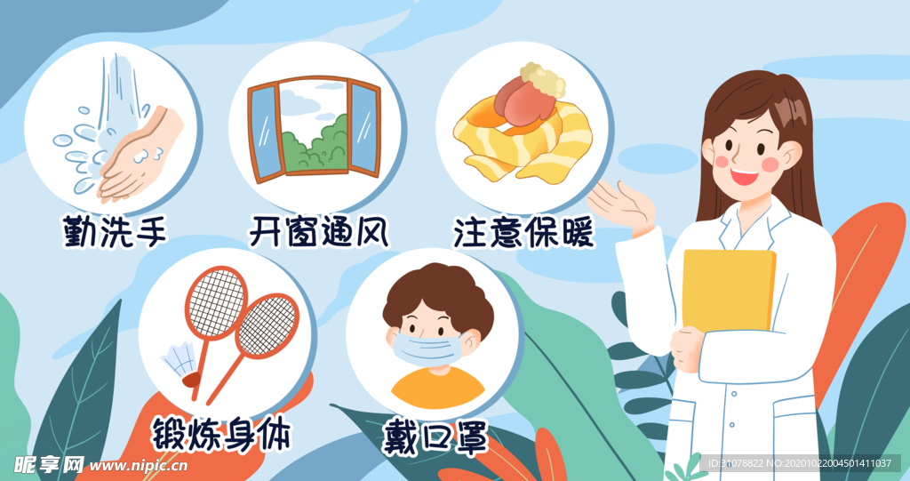 人物生活场景卡通插画