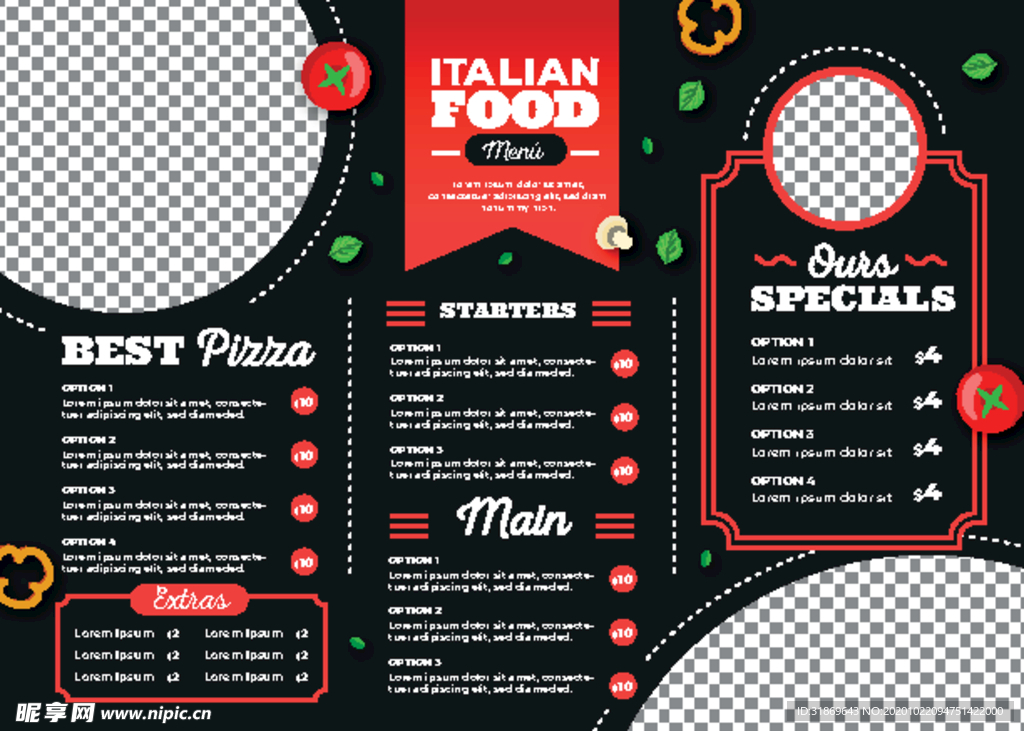 餐牌 价目表 传单