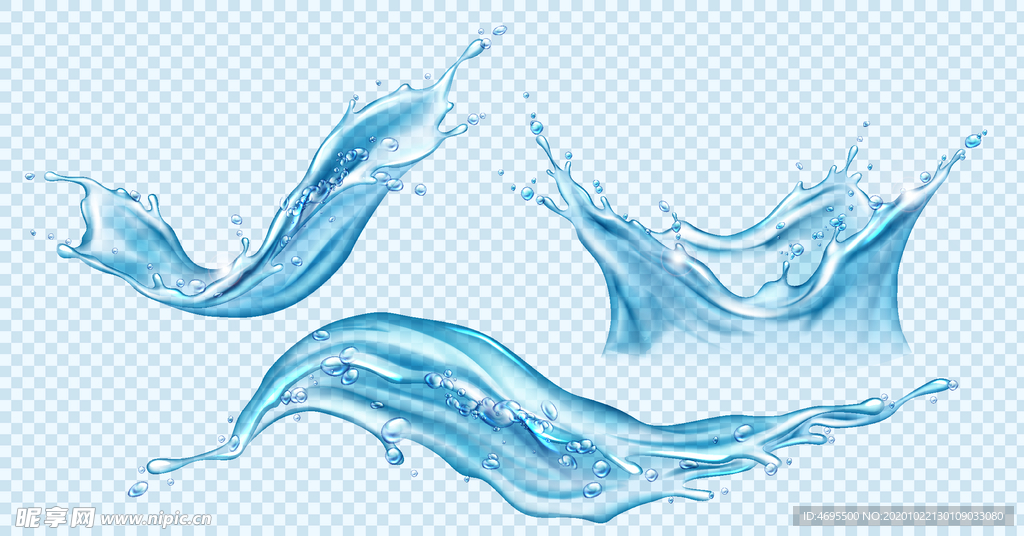 水花矢量图