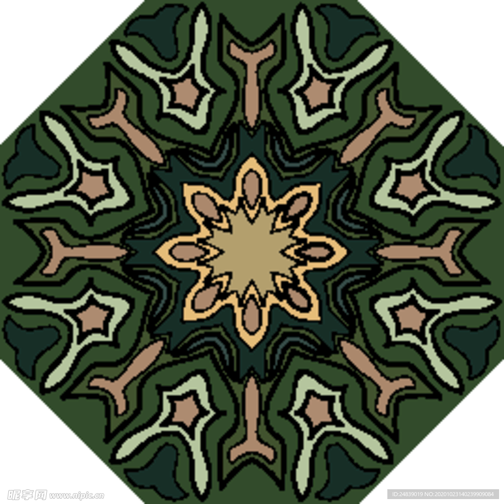 古典少数民族花纹底纹矢量