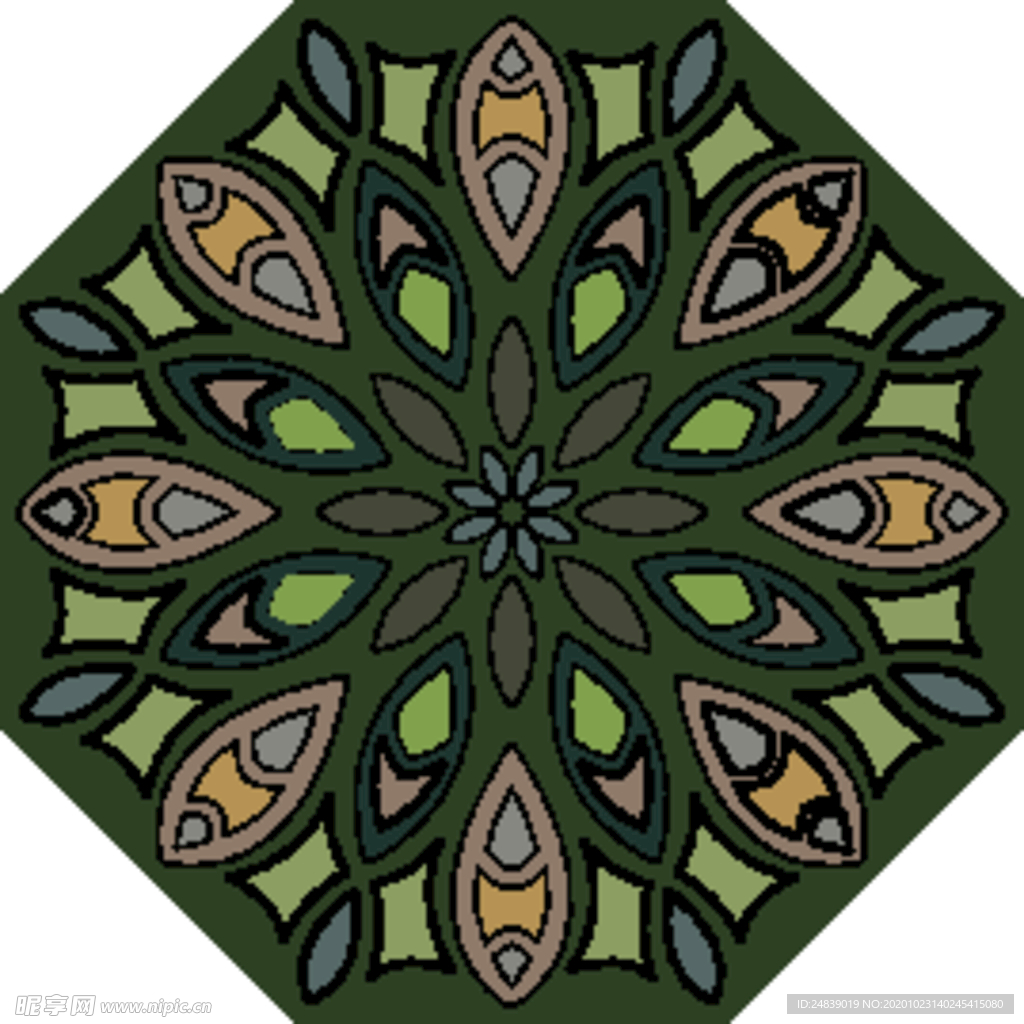 古典少数民族花纹底纹矢量