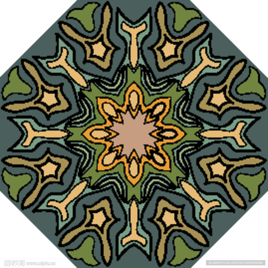 古典少数民族花纹底纹矢量