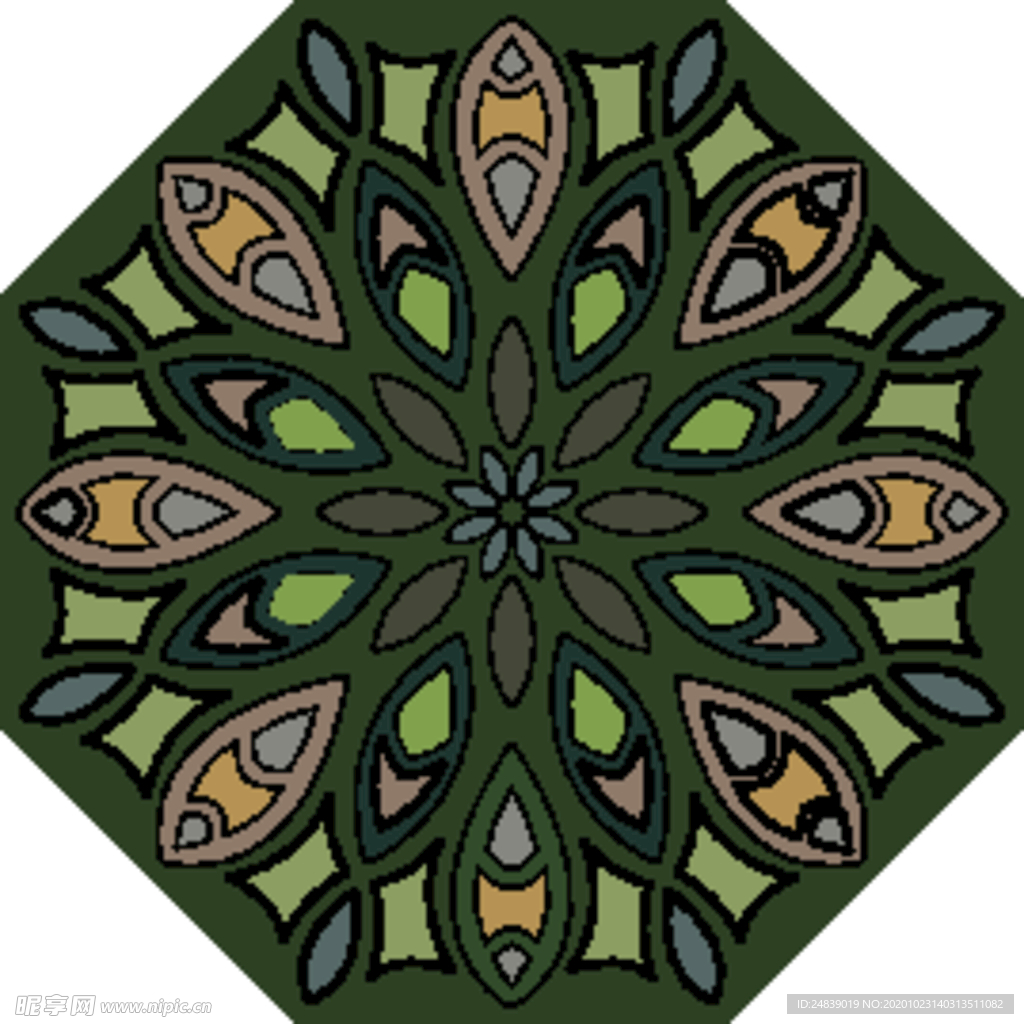 古典少数民族花纹底纹矢量