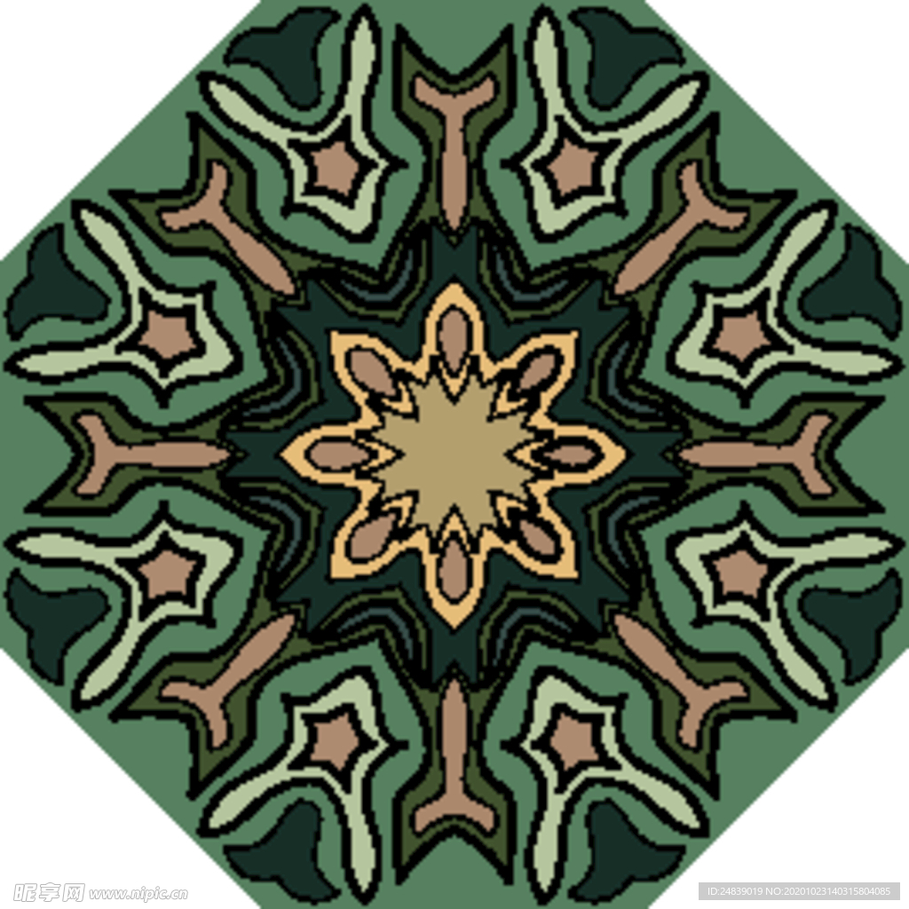 古典少数民族花纹底纹矢量