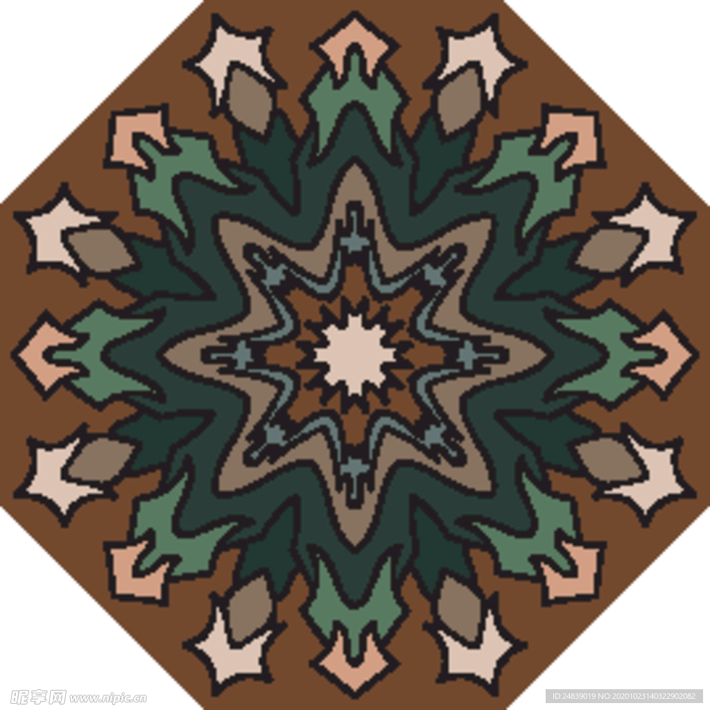 古典少数民族花纹底纹矢量