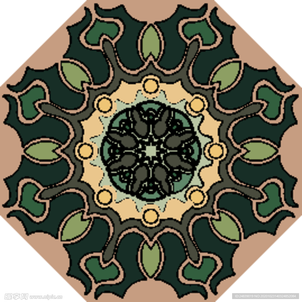 古典少数民族花纹底纹矢量