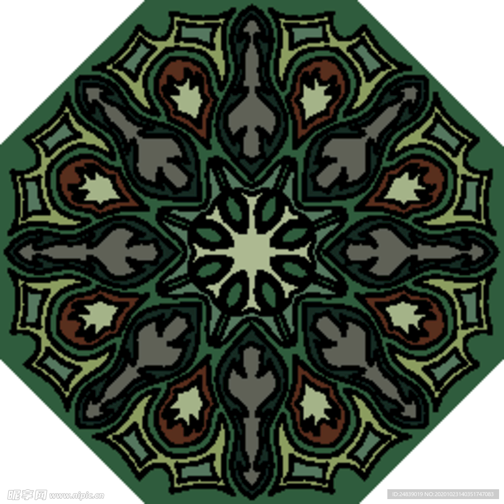 古典少数民族花纹底纹矢量