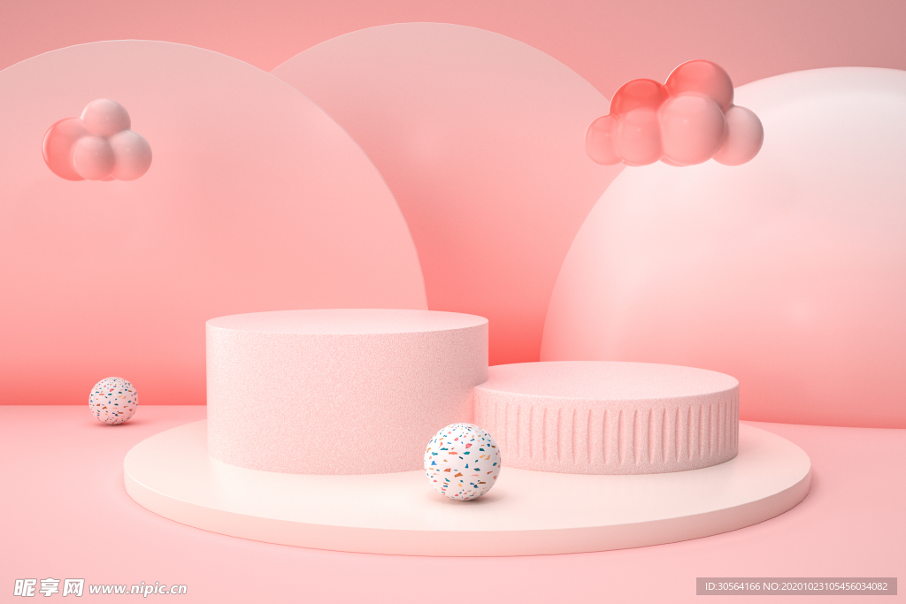 展台立体促销活动背景海报素材