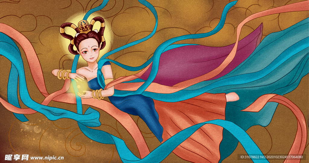 卡通创意人物配图插画